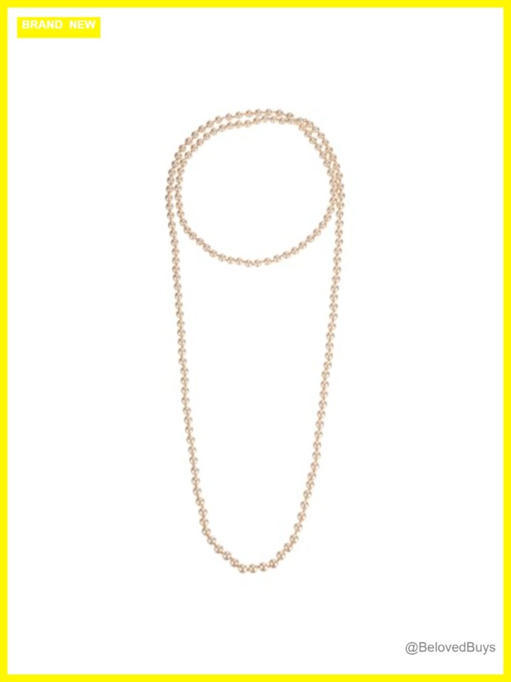 Long Pearl Necklace Faux Pearls Strand Vintage 1920s Flapper